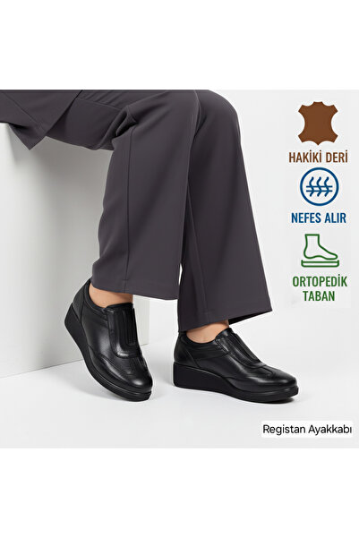 Registan Shoes 4-6 CM TOPUKLU % 100 HAKİKİ YÜKSEK KALİTE YUMUŞAK DERİ-NEFES A...