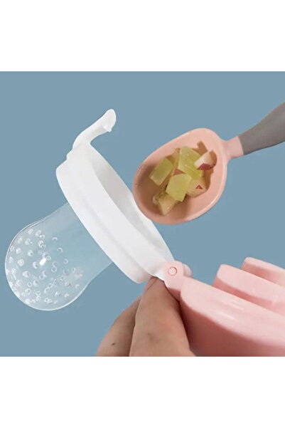 Empria Recipient hranire bebelus, mini suzeta silicon diversificare alimente, 3 - 6 luni, Empria, Roz