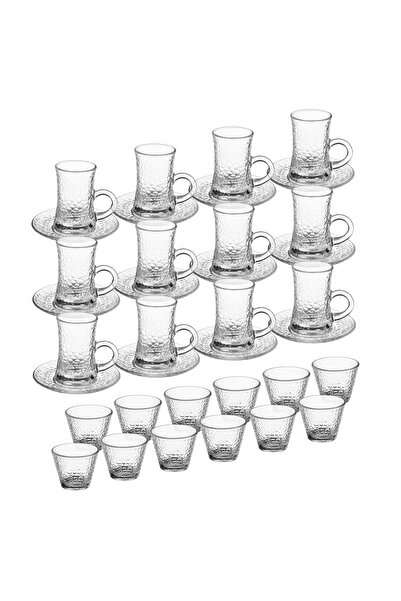 Elegant Luxury Saudi hospitality set - 36 pieces of tea cups and coffee cups with an elegant glass design