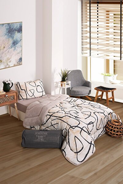 Sudemhome Одномісний комплект двостороннього ковдри та наволочки Wellsoft