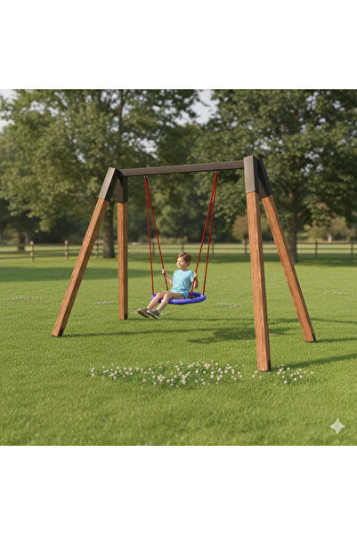 Soylu Grup Kent ve Bahçe Mobilyaları Ahşap Salıncak, Kuluçka Salıncak 260x150...