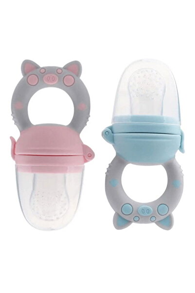 Empria Recipient hranire bebelus, mini suzeta silicon diversificare alimente, 3 - 6 luni, Empria, Roz