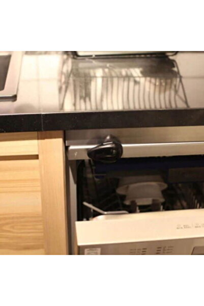 Empria Oven door lock, babies and children, Empria, dishwasher, Black, installation without drilling