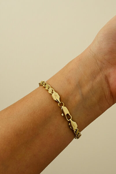 Tupek Store Jeweler Model Gold Color Barley Steel Bracelet – High Quality 17+2cm