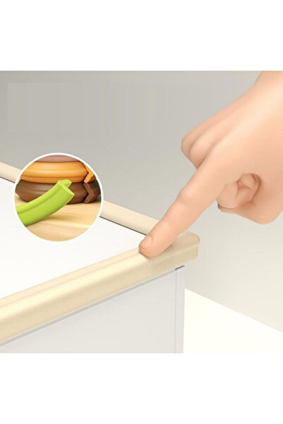 Empria Banda protectie mamut pentru muchii si margini, 4x1.3x200 cm, Fistic, protectie copii si bebelusi