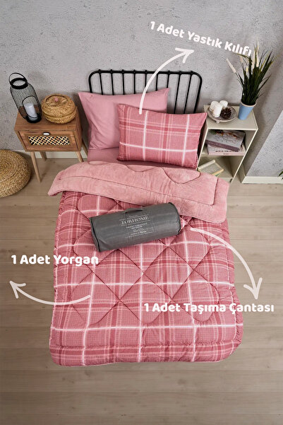 Sudemhome Одномісний комплект двостороннього ковдри та наволочки Wellsoft