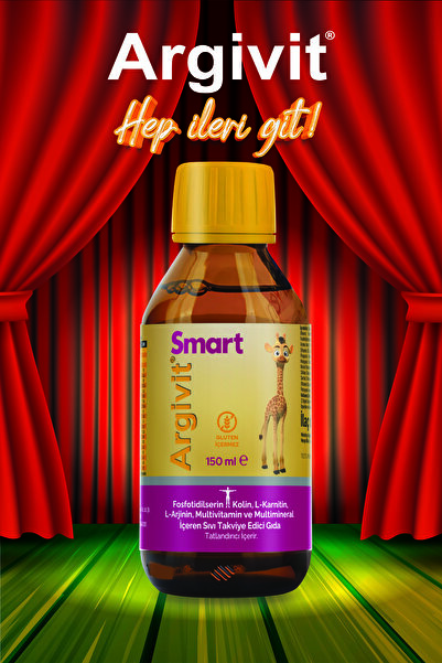 Argivit Smart Fosfotidilserin, Kolin, L-Karnitin, L-Arjinin, Multivitamin, Multimineral Şurup 150 ml