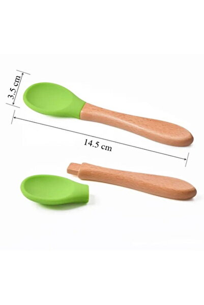 Empria Set diversificare bebelusi, 4 piese, silicon BPA free, Empria, Verde, diversificare bebe