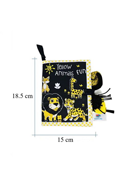 Empria Carte Senzoriala Contrastanta pentru Bebelusi Explorarea Contrastelor, 18.5 x 15 x 3 cm, Animale