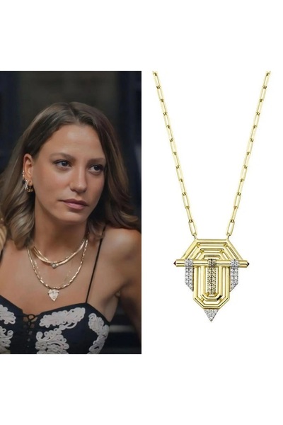 Serenay Steel Pendant with Zircon Gemstone Gift Necklace Valentine Gift to Friend