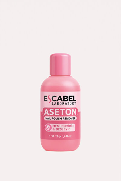 Escabel Oje Temizleyici Aseton - Pembe Gliserin E Vitaminli Oje Çıkarıcı 100 ml