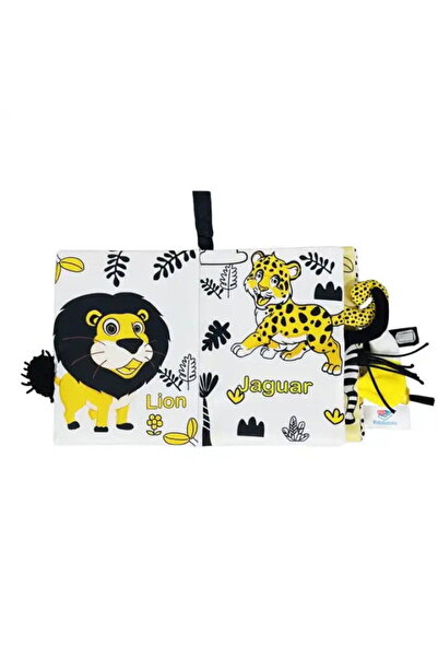 Empria Carte Senzoriala Contrastanta pentru Bebelusi Explorarea Contrastelor, 18.5 x 15 x 3 cm, Animale