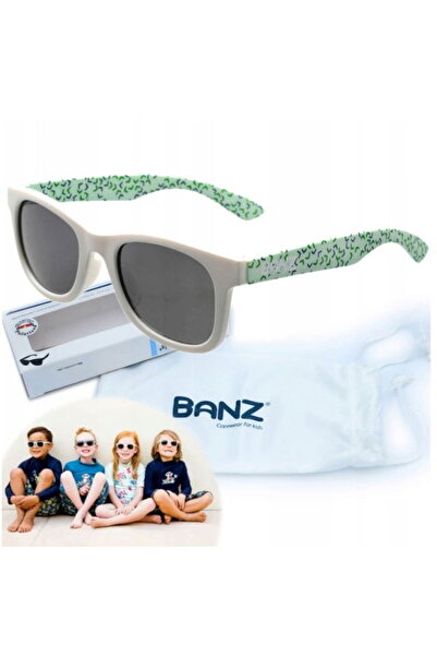 Banz Baby Sunglasses, J-Banz Beachcomber, 1-2 years, Green Confetti