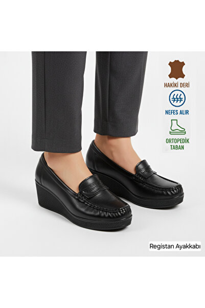 Registan Shoes 4-6 CM TOPUKLU % 100 HAKİKİ YÜKSEK KALİTE YUMUŞAK DERİ-NEFES A...