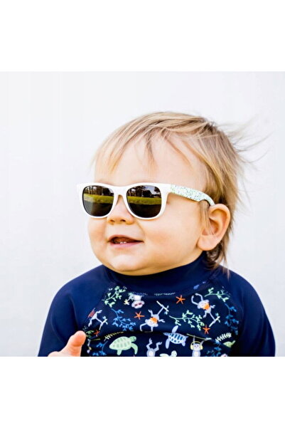 Banz Baby Sunglasses, J-Banz Beachcomber, 1-2 years, Green Confetti