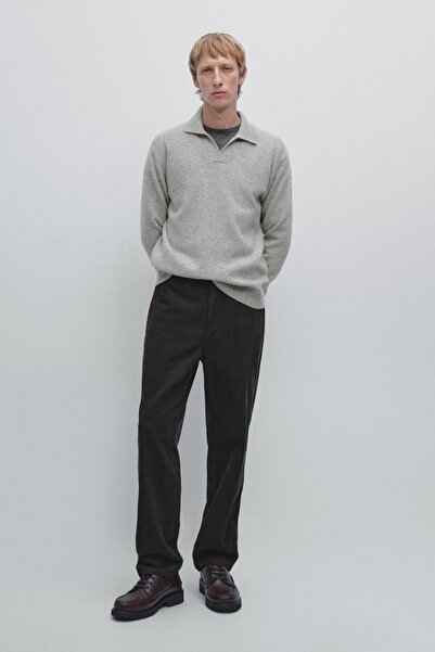 Massimo Dutti Fitilli kadife jogger pantolon