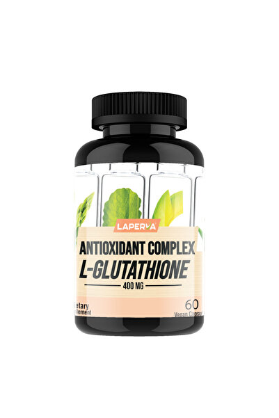 Laperva مركب مضاد للأكسدة L الجلوتاثيون، 60 كبسولة نباتية، 400 ملغ، يدعم إشراقة البشرة