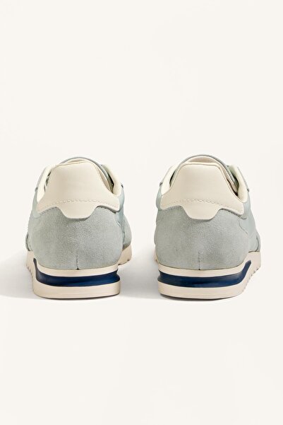 Oysho Nylon trainers with split-leather pieces