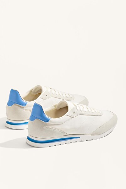 Oysho Süet parçalı naylon spor ayakkabı