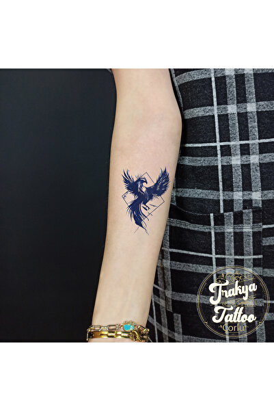 Trakya Tattoo Yarı Kalıcı Dövme Geçici Anka Kuşu Dövmesi