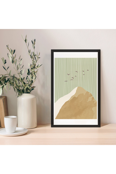 Zevahir Mobilya Dekorasyon 1 bucată MDF bej podea bleumarin natural cadru MDF...