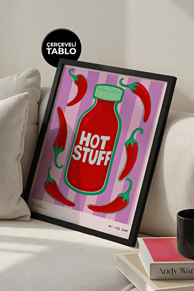 House Gorgeous Hot Stuff Frame Poster cu design modern și colorat, colecția D...