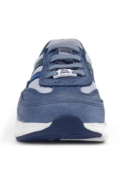 Rakerplus Справжня шкіра Анатомічні сині шнурівки Легкі дитячі спортивні кросівки