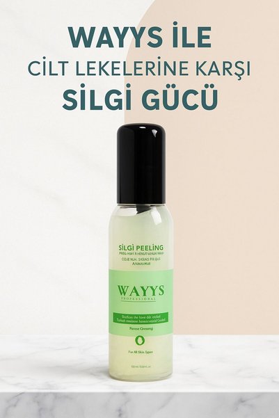 WAYYS professional قم بمسح الجلد الميت باستخدام مقشر سيلجي.