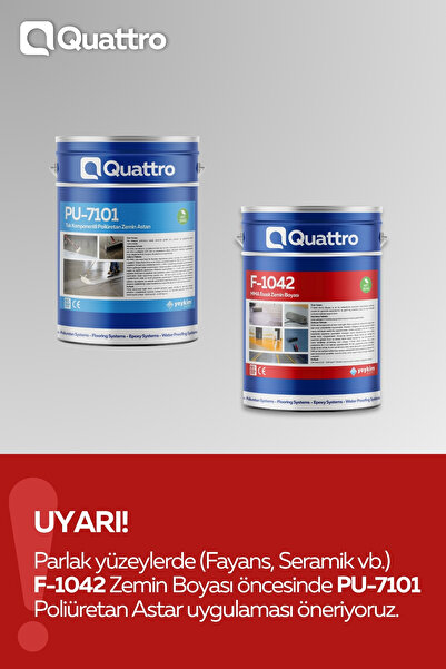 Yeykim Quattro Quattro F-1042 MMA Esaslı Zemin Boyası