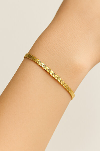 PİRLENTO سوار من الفولاذ الإيطالي مسطح على شكل حراشف السمكة للأطفال الأولاد ب...