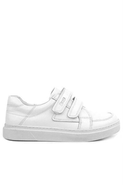 Rakerplus Pantofi sport pentru bărbați tineri din piele naturală cu velcro alb