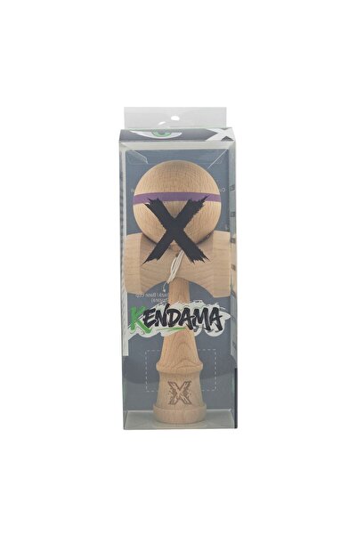 Bibilel Kids Kendama X Original Professional Wooden 18 cm Purple Stripe