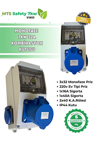 MTSevcharger 7.4 Tesla Blue Mavi Adaptör Uyumlu Taşınabilir Elektrikli Araç Şarj Cihazı Kombinasyon Kutusu V‘KO