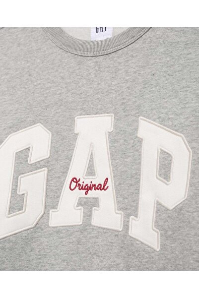 GAP Αυθεντικό ανδρικό φούτερ Arch Crew Logo 852079 ΓΚΡΙ