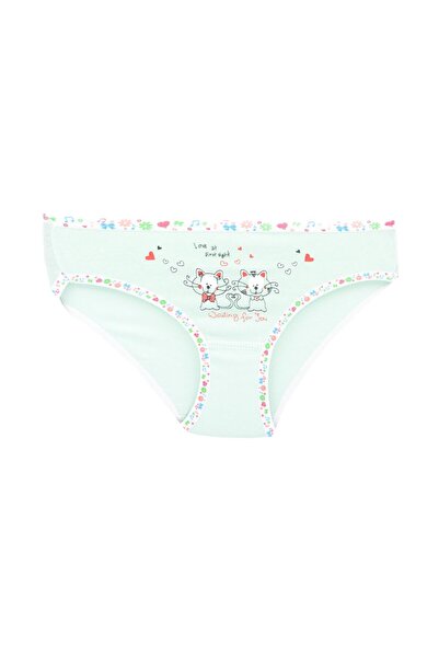 Tutku 0832 Girl Child Elastane Front Printed Bato Panties