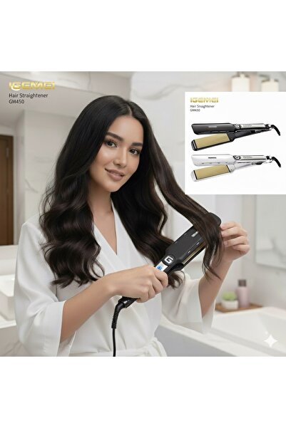 Gemei مكواة فرد الشعر الاحترافية GM-450