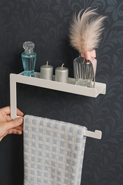 Lamizon White Paper Towel - Rack Kitchen Countertop, Adhesive Roll Napkin Holder