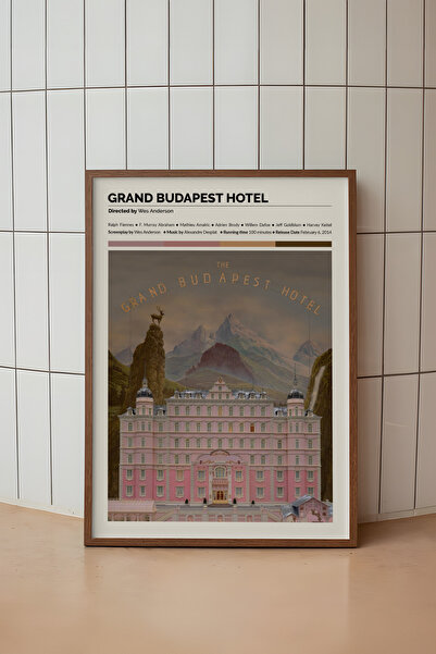 House Gorgeous Grand Budapest Hotel Film Tasarımlı Çerçeve Poster