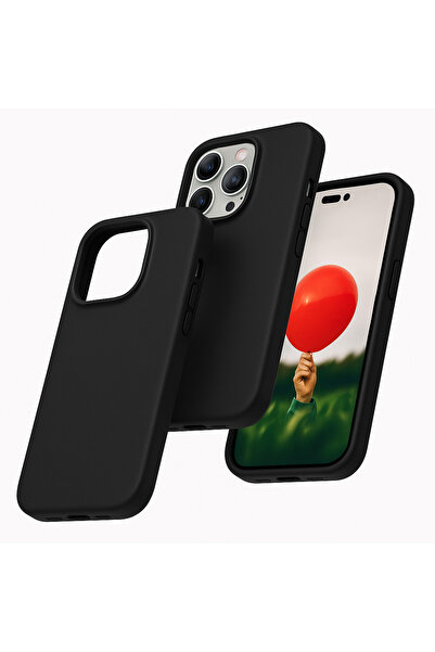 HyperAge جراب iPhone 14 Pro من الداخل غطاء سيليكون مرتفع من المخمل مع كاميرا ...