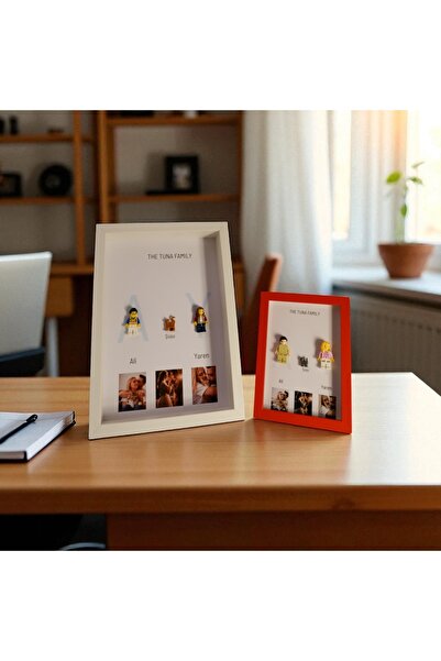 glownux Kişiye Özel Lego Figürlü Tablo,Hediye Çerçeve,Hediye,Kişiye Özel Anı Çerçevesi