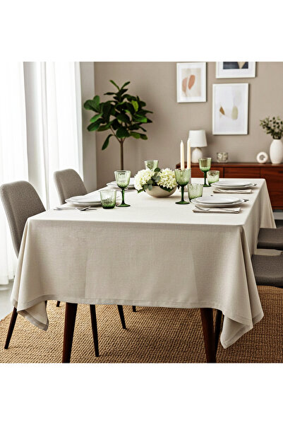 PİKKO HOME Açık Kahverengi Ince Polyester Tül(LM)