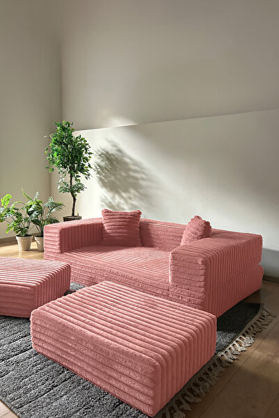 Katt Softora Koltuk/Yatak – 2’si 1 Arada Yataklı Koltuk Katlanır Kanepe Kadife Kumaş