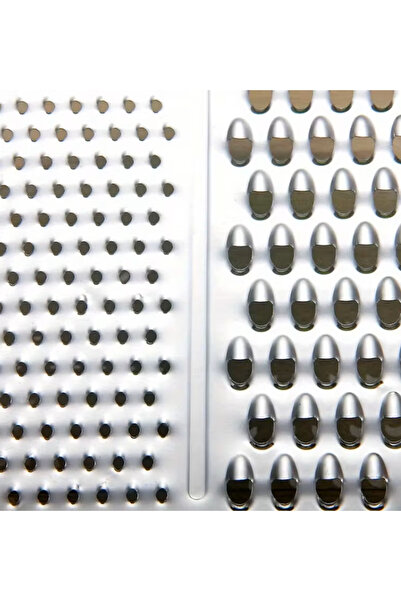 ELEGANT HOME Set of 2 Stainless Steel Square Vegetable Graters Color Multicolour