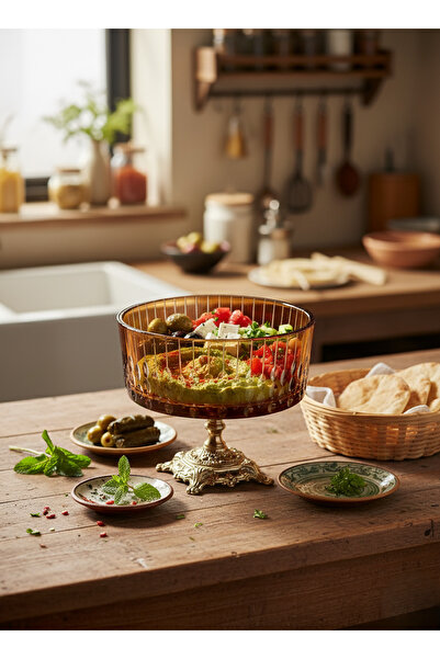 AKDEN STORE Crystal Decorative Bowl / Salad Bowl / Presentation Bowl