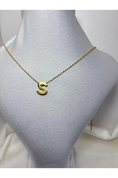 NİSA HOME Kişiye Özel S Harfli Kolye – Altın/Gümüş Renk Seçenekli, Zarif ve A...