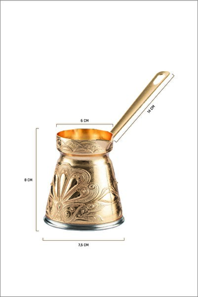 cezpot Oyster Patterned Cast Iron Coffee Pot for 3 People - Compatible with Magnetic Stoves