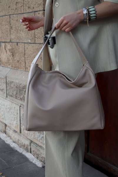 MARSEPTUN Cleo Large Tote Beige Matte Bag
