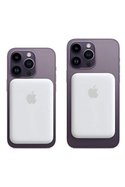 LaraThec İphone-15-16-17 Uyumlu Magsafe Battery Pack 5000 Mah Powerbank Kablosuz Wireless Batarya Şarj Aleti