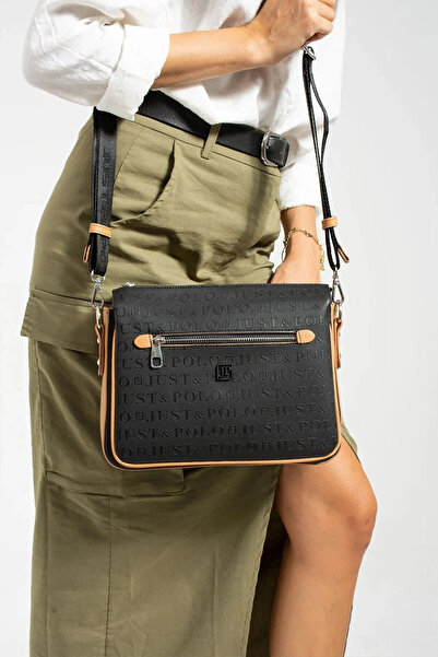 Just Polo حقيبة يد وكتف نسائية فاخرة وأنيقة مع حزام قابل للتعديل