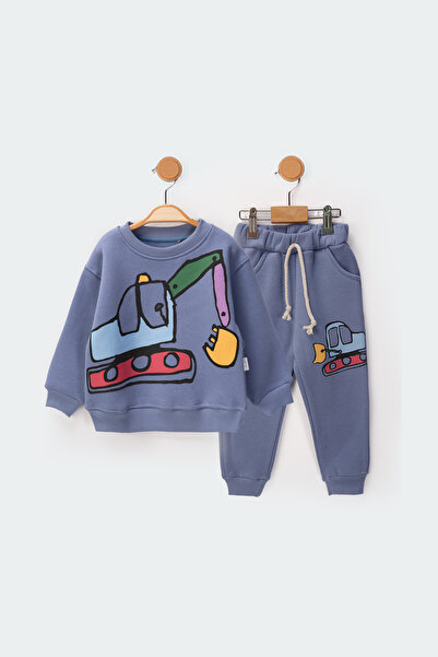 baby flamindo Excavator Printed 3 Thread Men's Suit